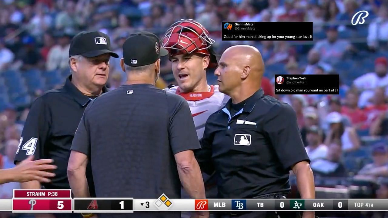 Torey Lovullo and JT Realmuto got into a screaming match