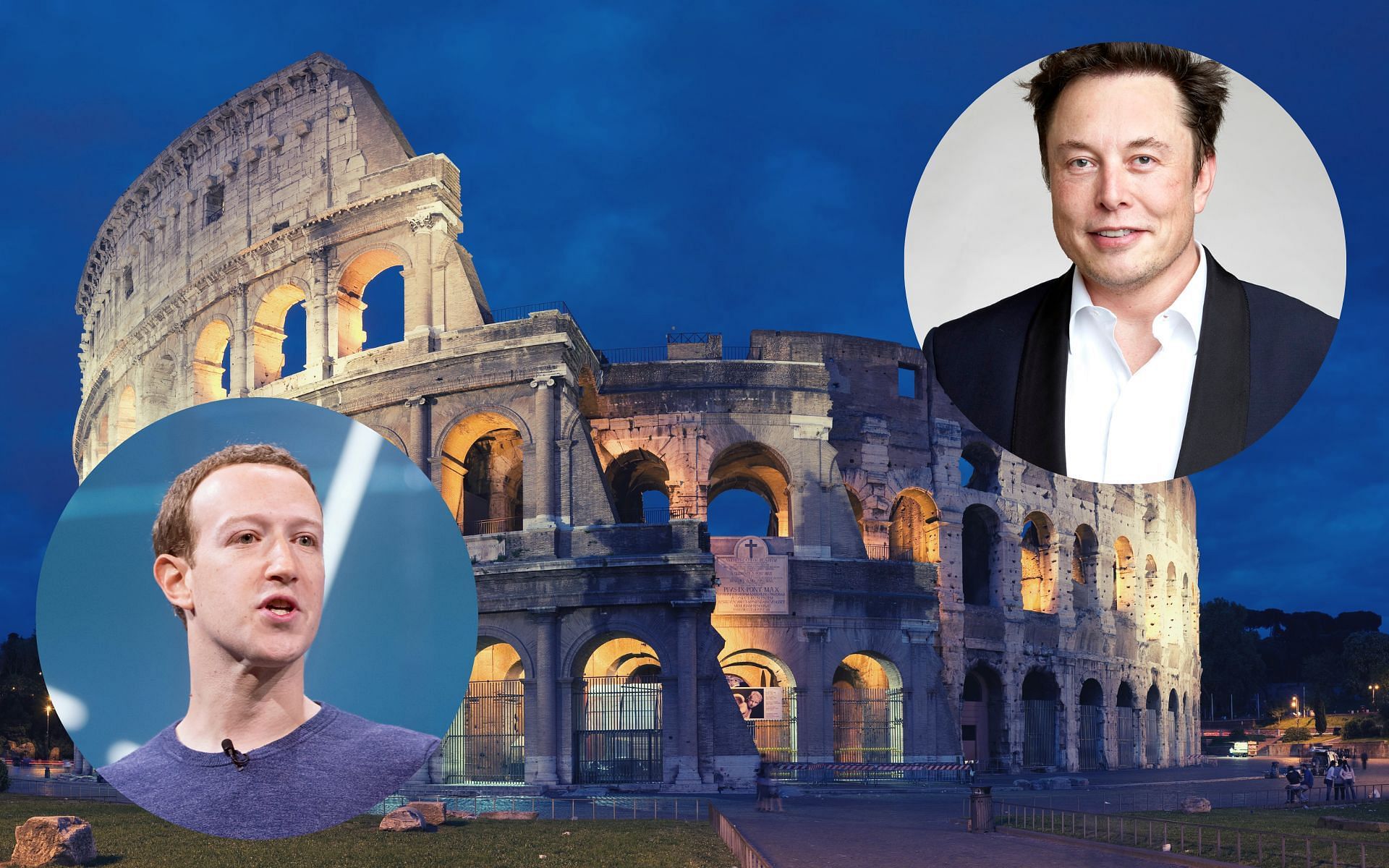 Mark Zuckerberg and Elon Musk agree to fight in the Colosseum [Images via Wikimedia Commons]