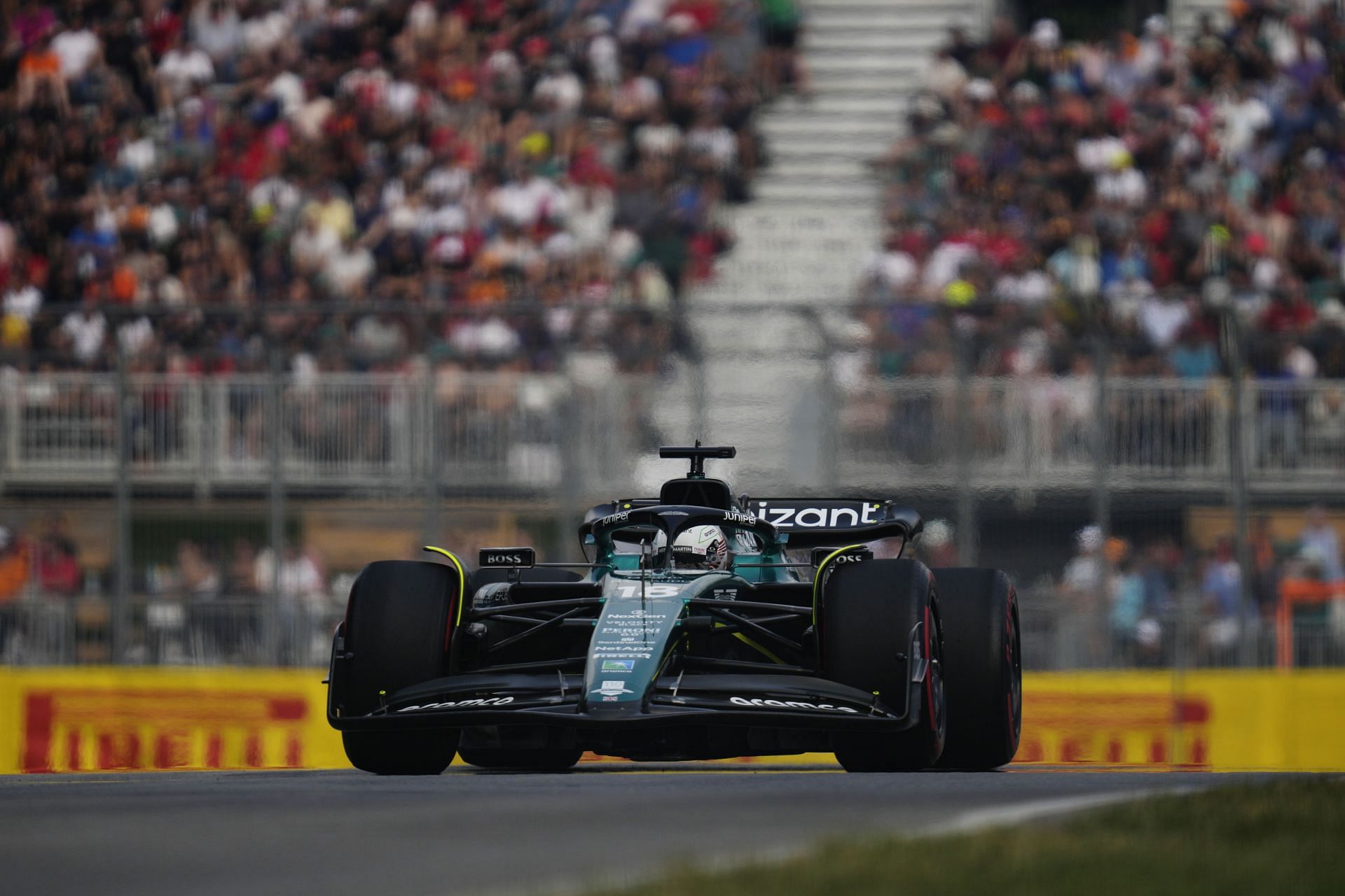 Lance Stroll during practice