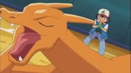 Ash's Charizard refuses to obey commands during the Indigo League (Image via The Pokemon Company)