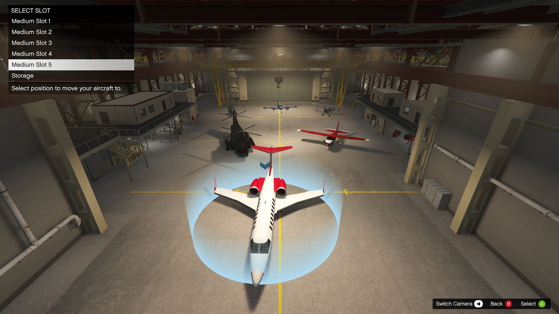 An example of a player moving some aircraft around (Image via GTA Wiki)