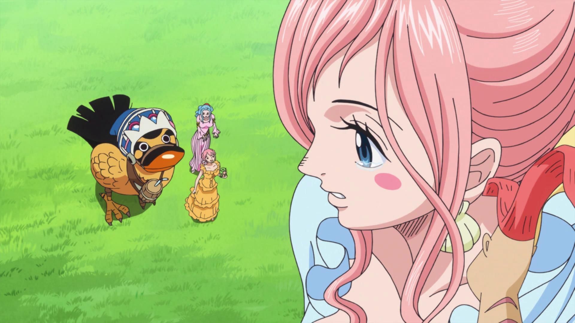 Vivi immediately befriended Shirahoshi (Image via Toei Animation, One Piece)