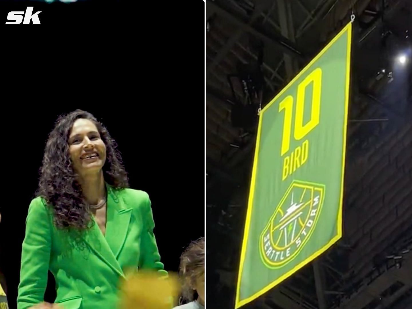 Sue Bird has jersey raised into the rafters by the Storm - ESPN Video
