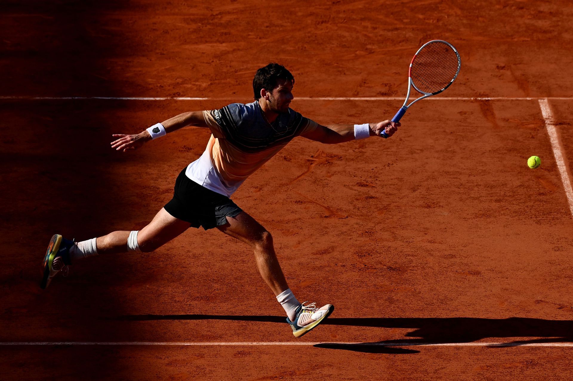 Cameron Norrie in action at the French Open