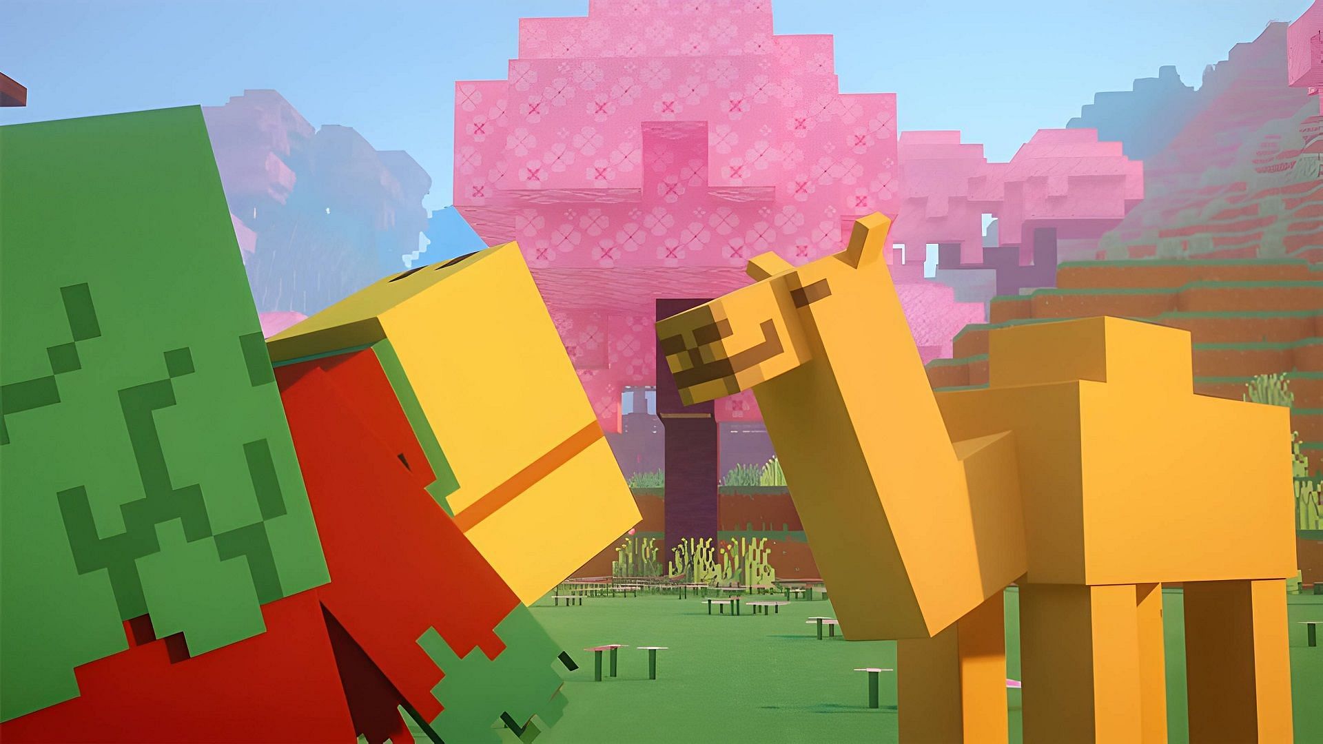 The sniffer and the camel are Minecraft 1.20