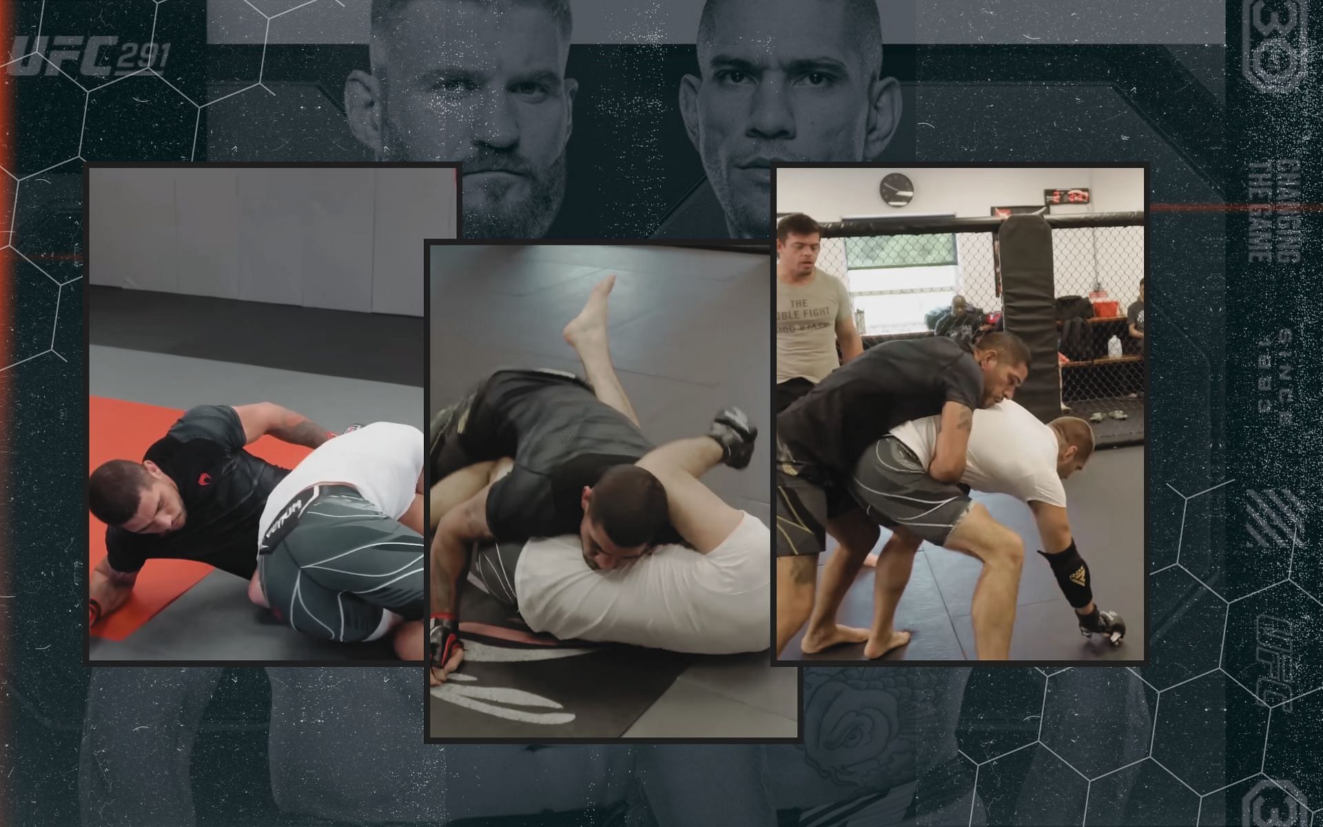 Alex Pereira trains for UFC 291 event. [Image credits: @ufc on Twitter; YouTube/AlexPereira