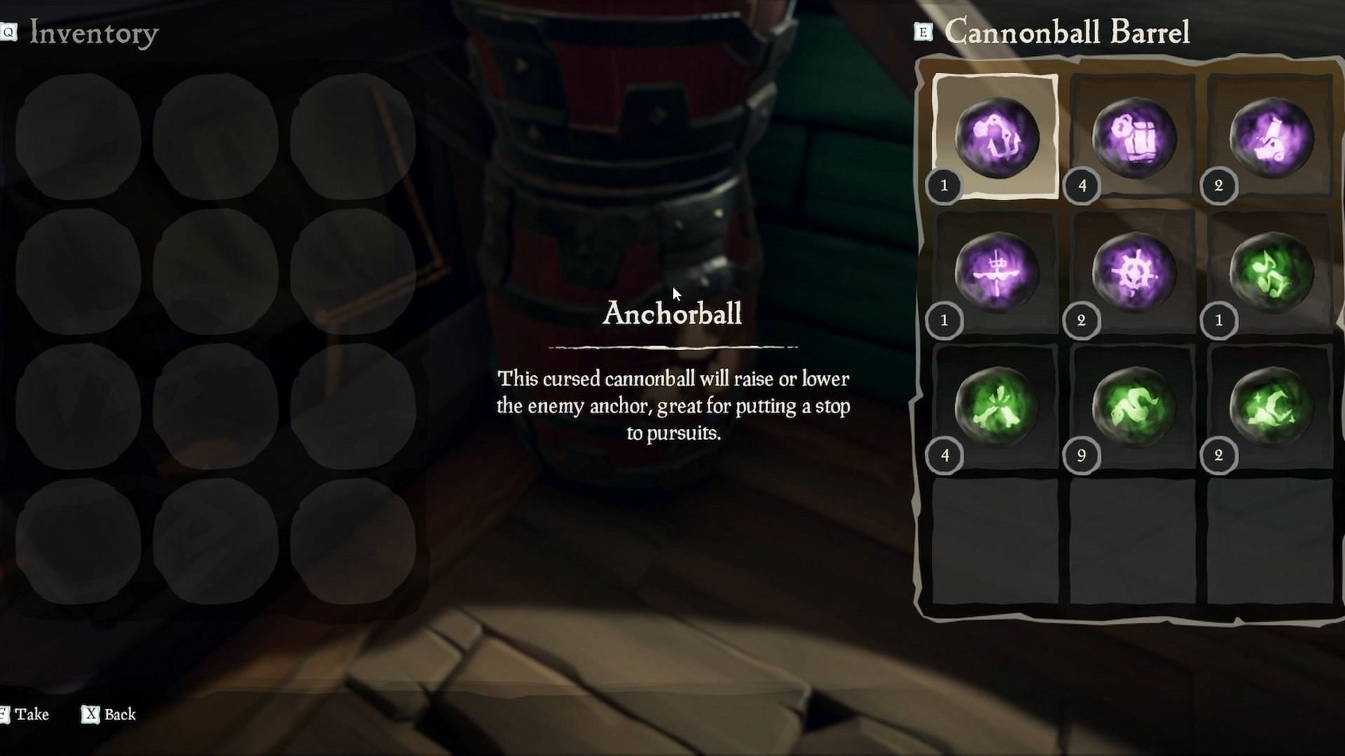 Try to stock up on cursed cannonballs as well (Image via Sea of Thieves)