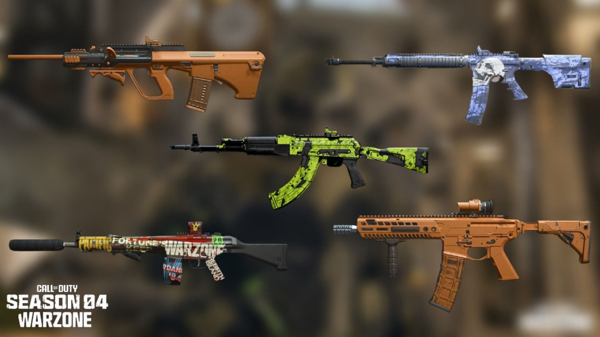 A look at the fastest assault rifle loadouts in Warzone 2 (Image via Sportskeeda)