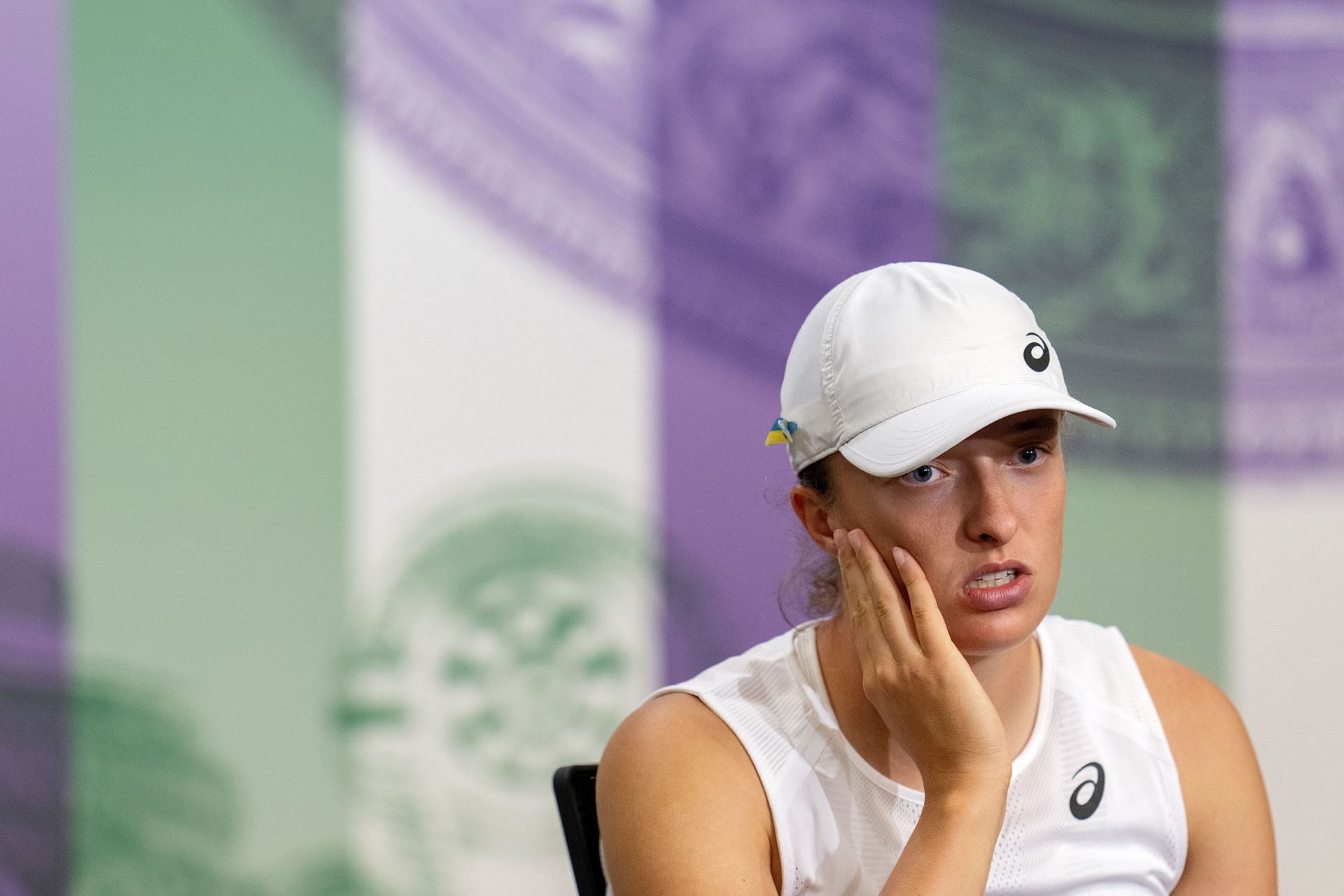 Iga Swiatek at the 2022 Wimbledon Championships.