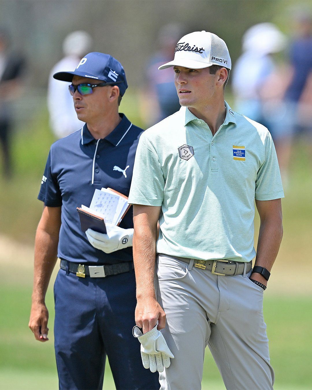 Rickie Fowler (L) &amp; Michael Brennan (Image: PGA Tour Twitter)