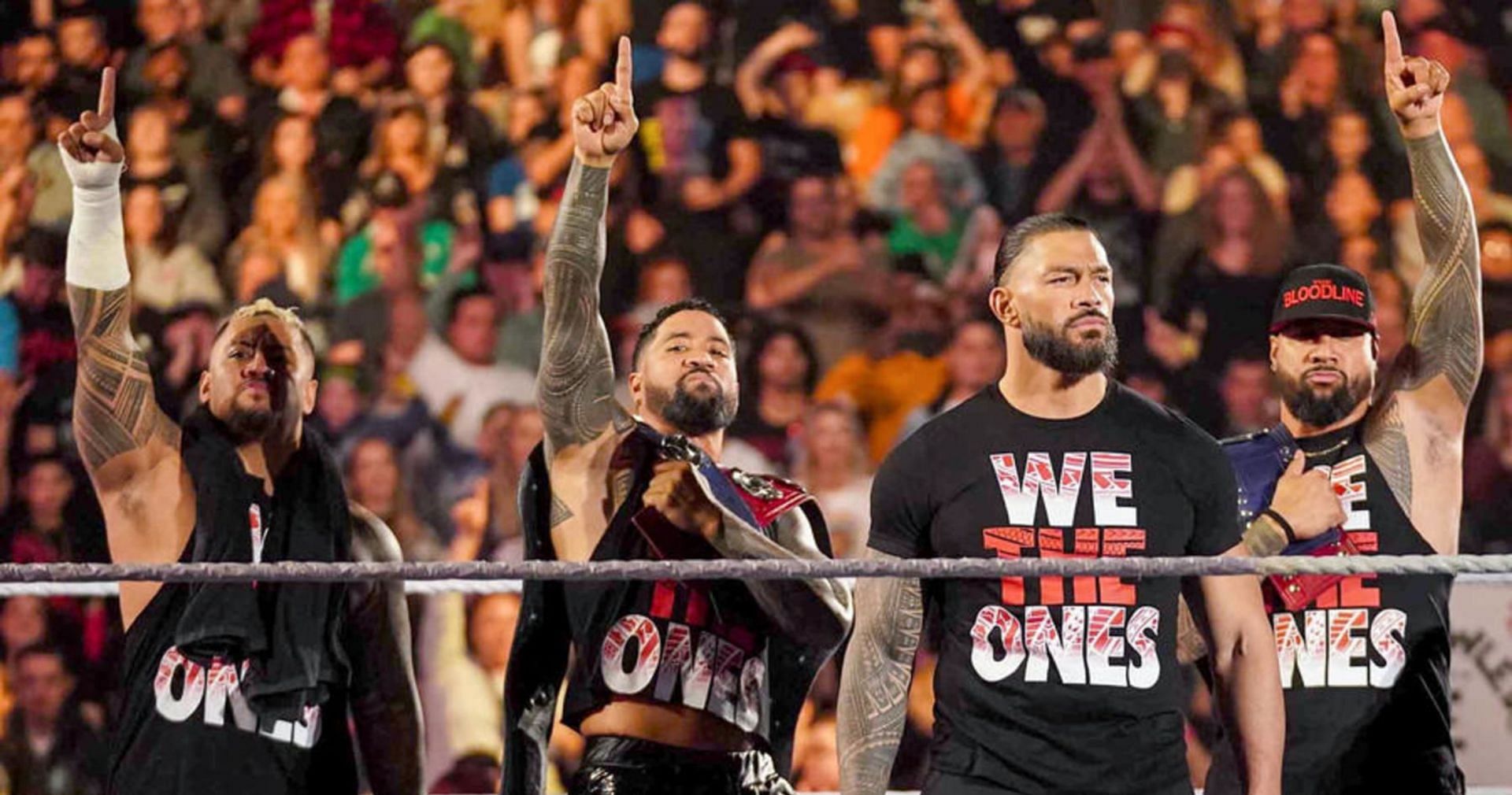 Undisputed Champion Roman Reigns, The Usos and Solo Sikoa