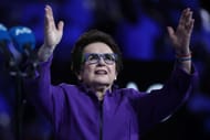 Billie Jean King at the 2023 Australian Open.