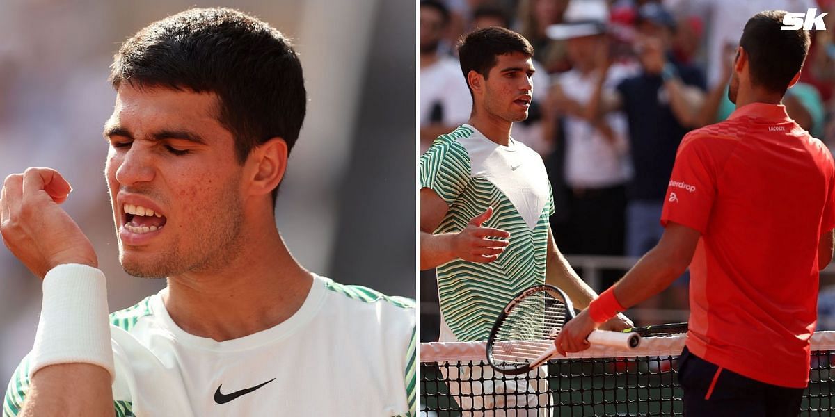 Carlos Alcaraz suffered from severe cramping during 2023 French Open semifinals loss to Novak Djokovic