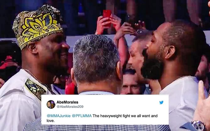 "I don’t need this torture" - Footage of Jon Jones and Francis Ngannou face-to-face at PFL leaves MMA fans desperate for more