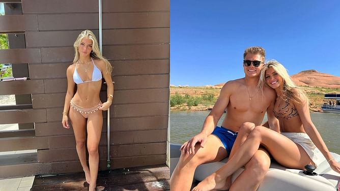 IN PHOTOS: Zach Wilson’s girlfriend Nicolette Dellanno drops Bahamas pictures during vacay with Jets QB