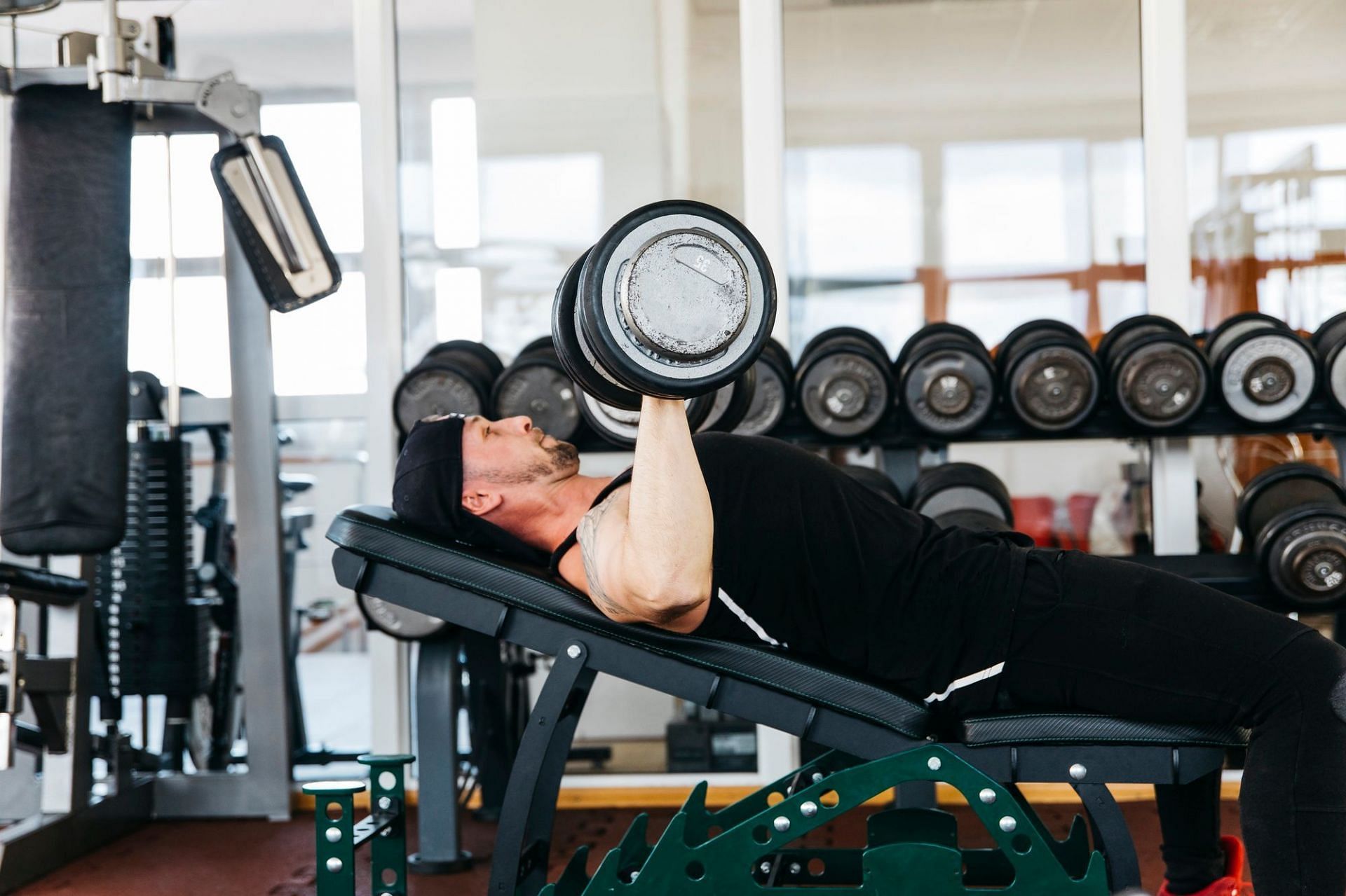 Reclining discount exercise bench