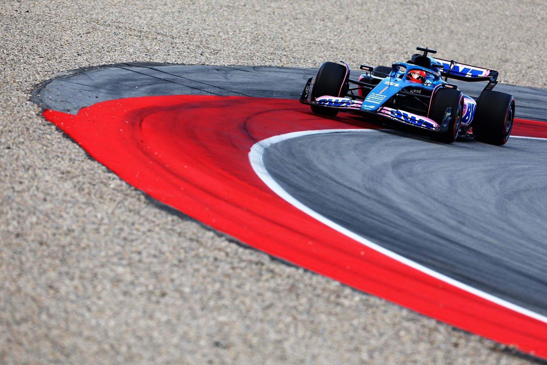 Esteban Ocon in action at the F1 Grand Prix of Spain - Practice