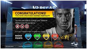 How to get the Mamba Mentality badge in NBA 2K23