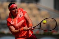 Ons Jabeur in action at the French Open