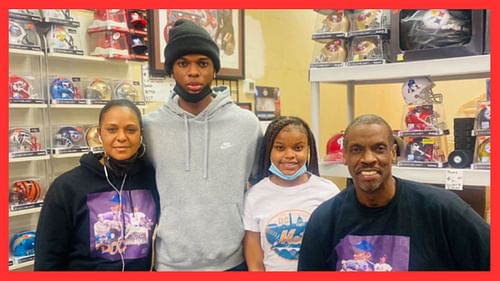 Dwight Gooden with his family