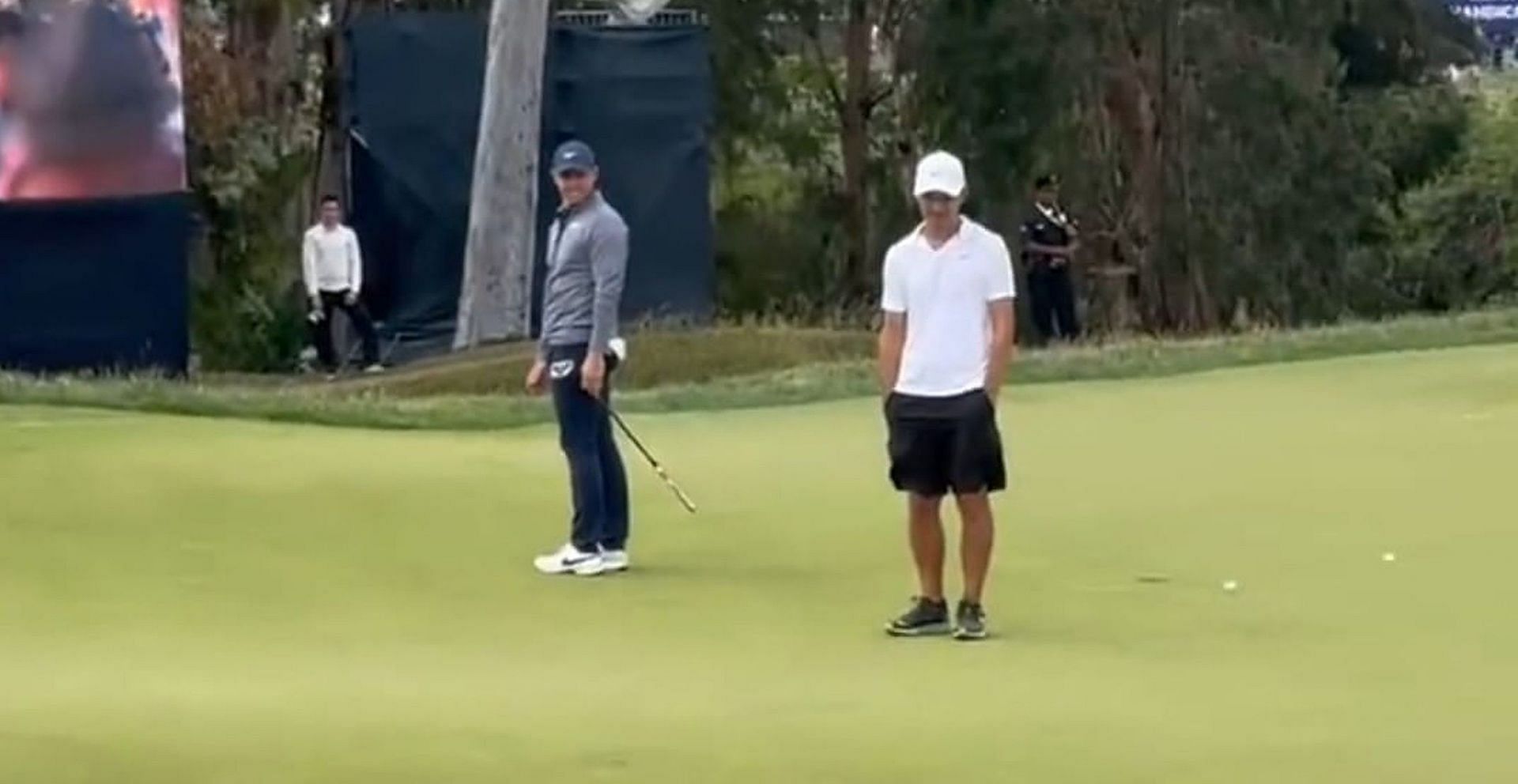 Watch: Rory McIlroy forced to take ‘absurd’ line during US Open 2023 ...