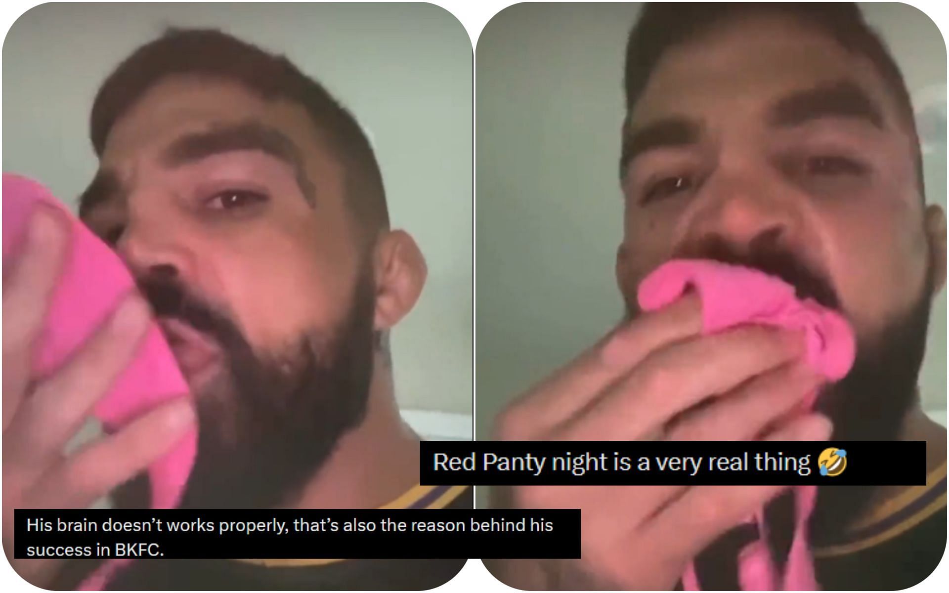 Jesus CHRIST Former UFC fighter Mike Perry munching on women s