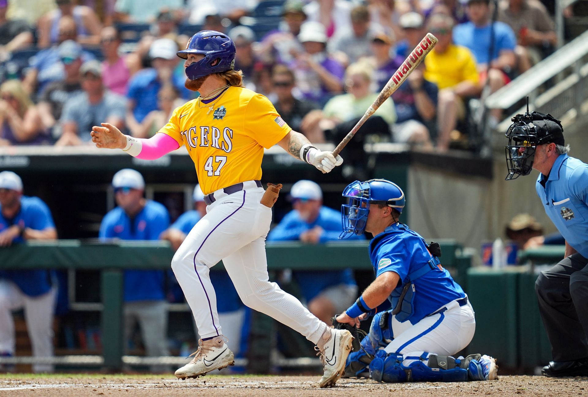 TRENDING: Five LSU Tigers have been named to the @d1baseballbuzz Top 100  College Prospects for the 2024 MLB Draft: #7 - Tommy White #12 -…