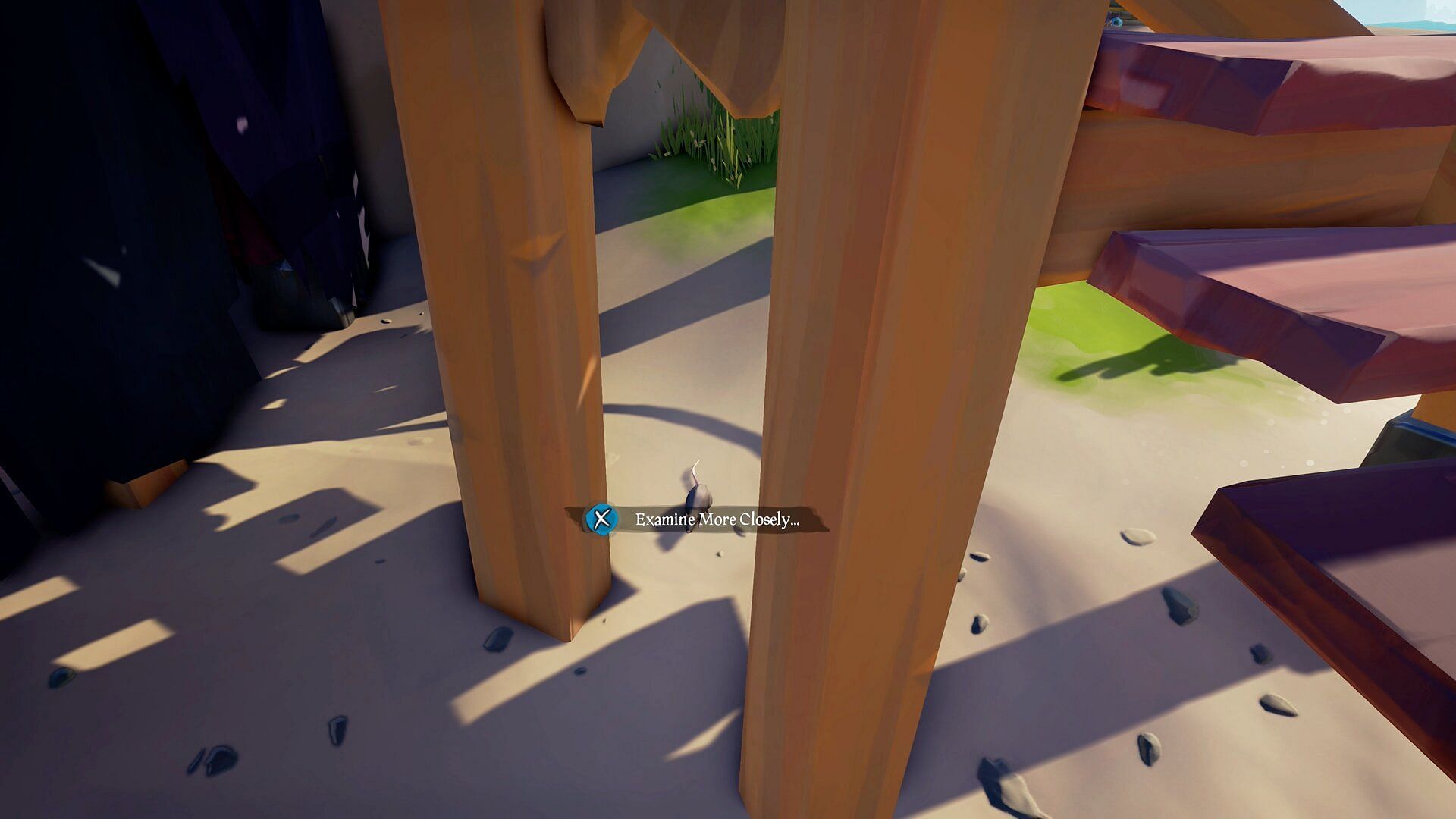 Look for these stairs on the right of Madame Olivia&#039;s tent (Image via Sea of Thieves)
