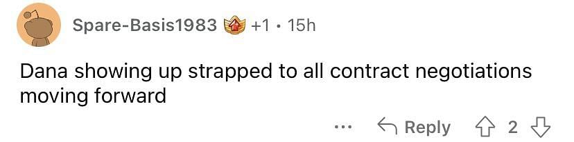 Reddit comment