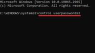 Type "control userpasswords2" on the cmd and press Enter (Image via Sportskeeda)