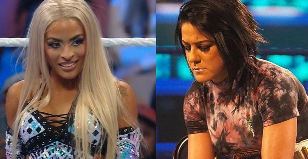 Zelina Vega (left) and Bayley (right)