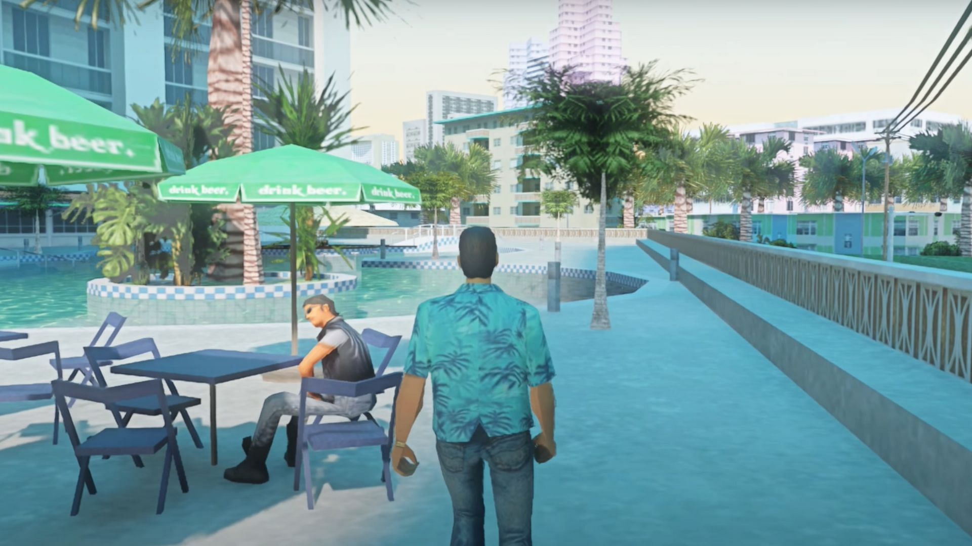 A visual from GTA: Vice City with Nvidia
