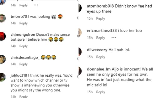 MMA fans commenting on Helen Yee's Instagram post