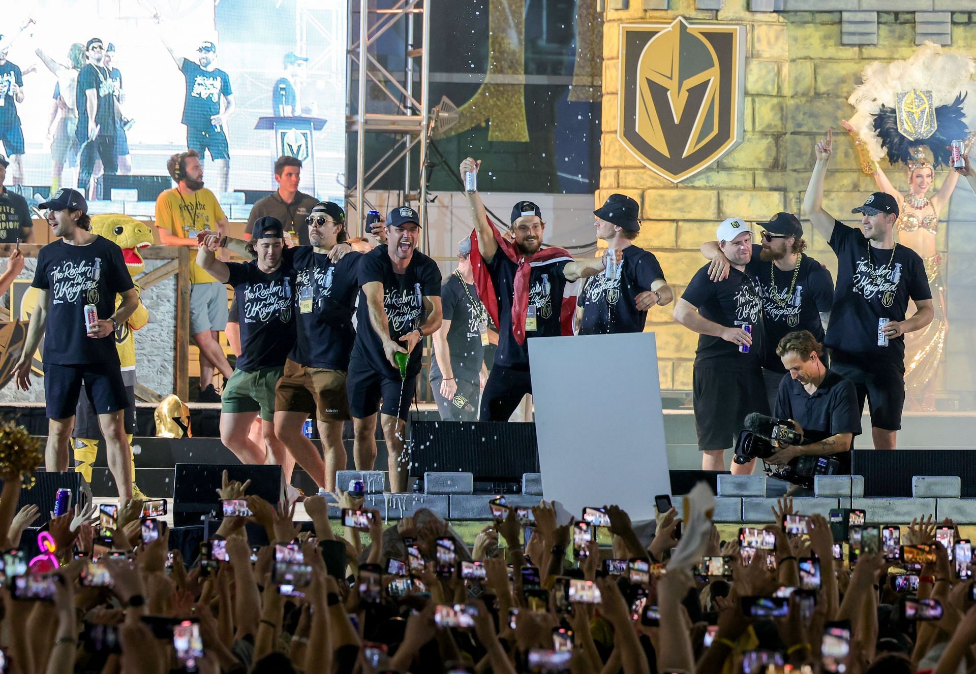 Stanley Cup keeper Phil Pritchard helps Golden Knights celebrate  championship, Golden Knights