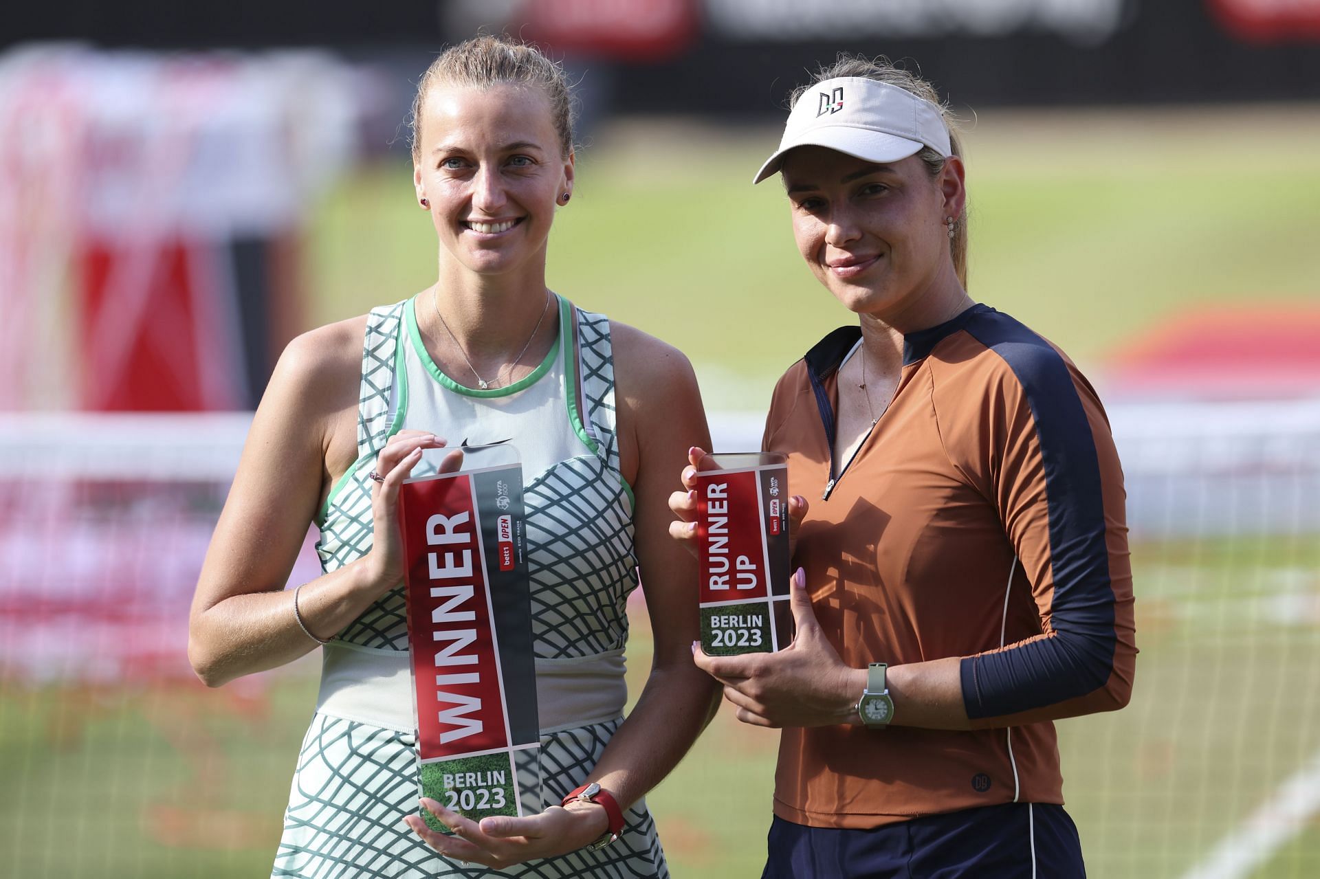 Petra Kvitova and Donna Vekic at the 2023 German Open in Berlin