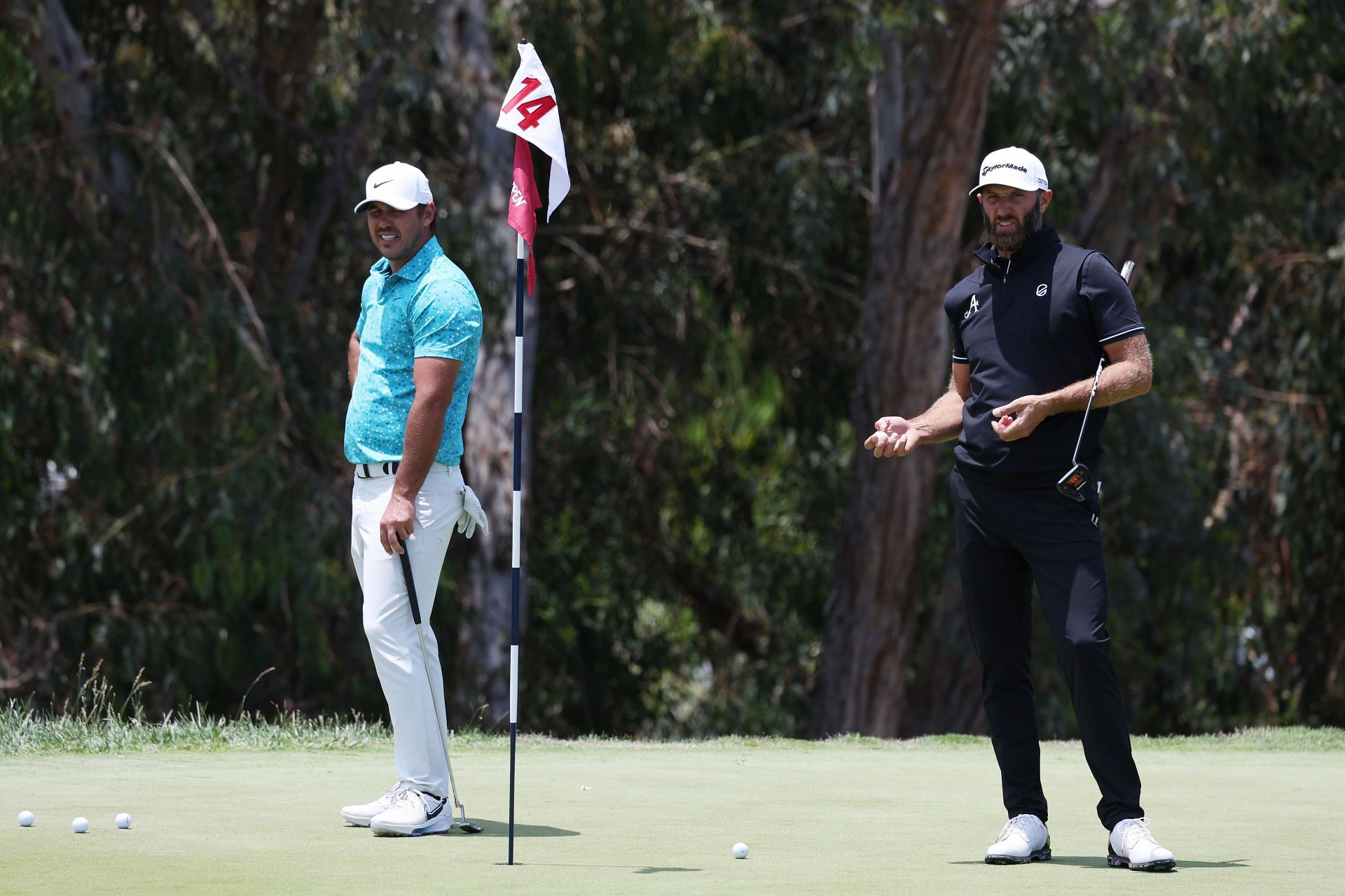 Brooks Koepka and Dustin Johnson at the 2023 US Open (Image via Getty).