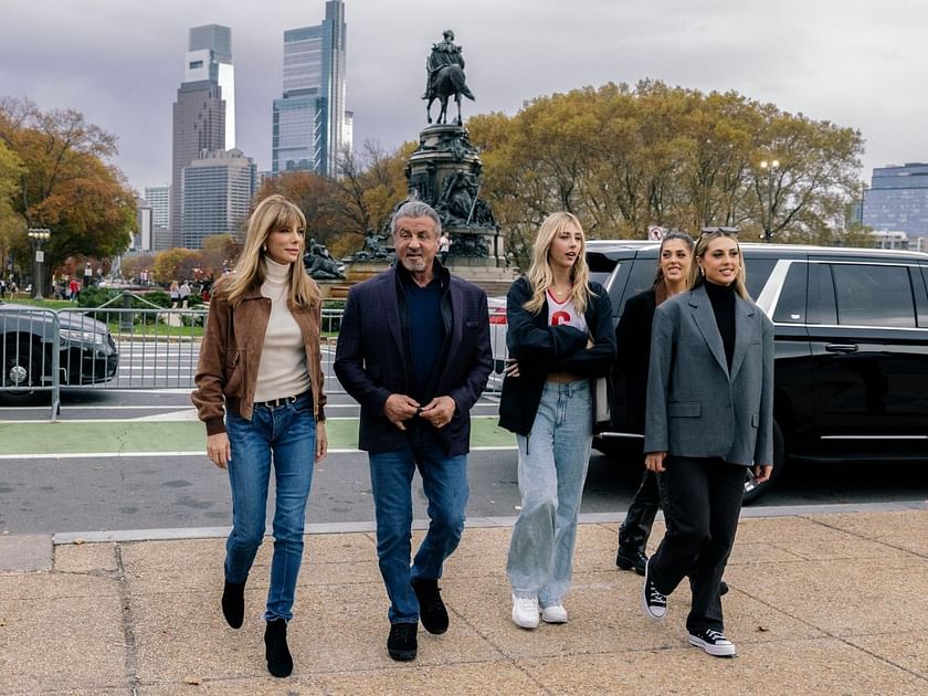 Sylvester Stallone returns to Philadelphia Rocky statue with new