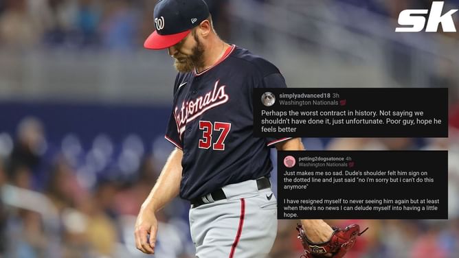 Washington Nationals fans disgruntled as Stephen Strasburg has been shut down with severe nerve damage: "Just makes me so sad"