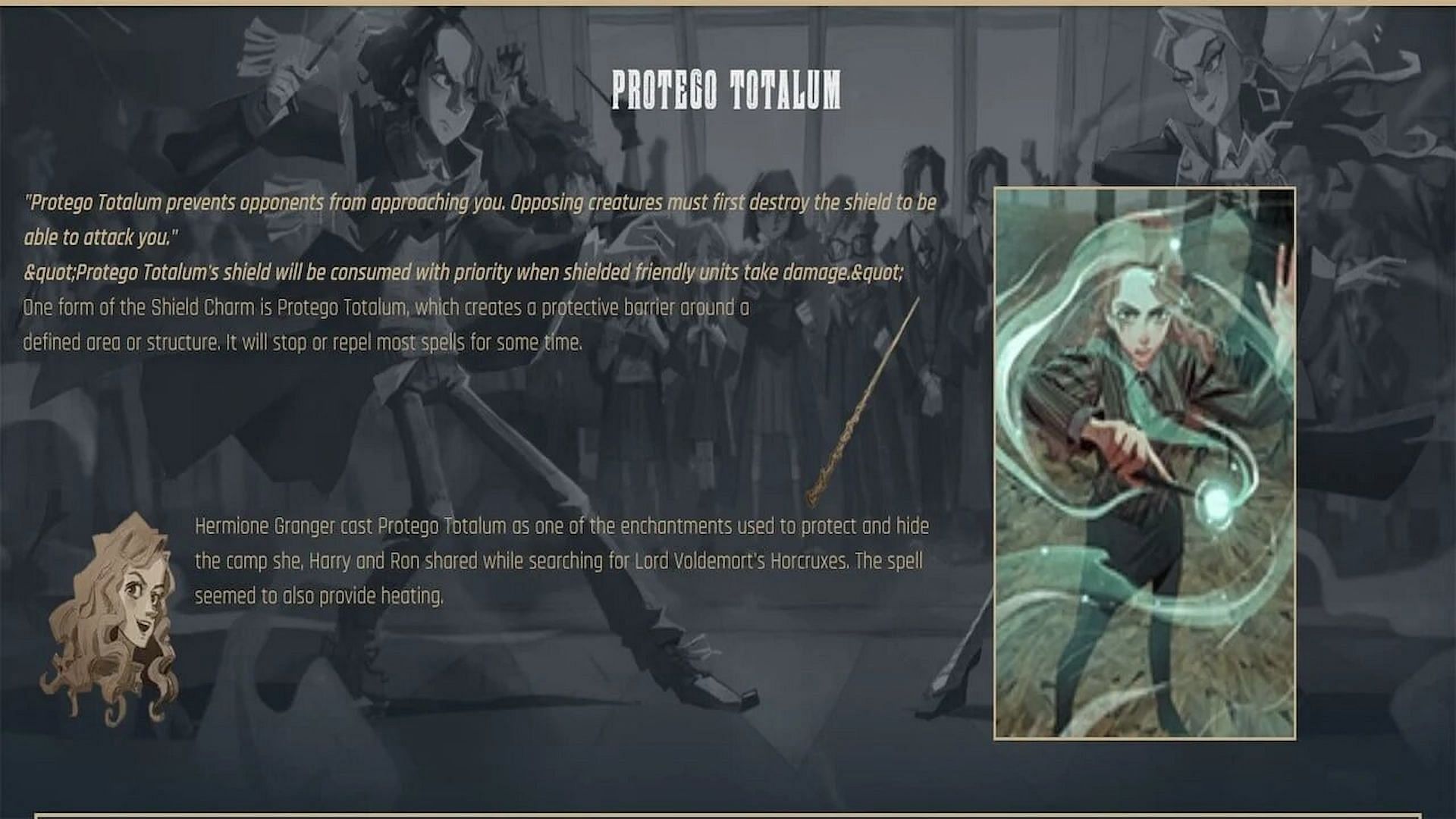 This card triggers a shield (Image via Harry Potter Magic Awakened)