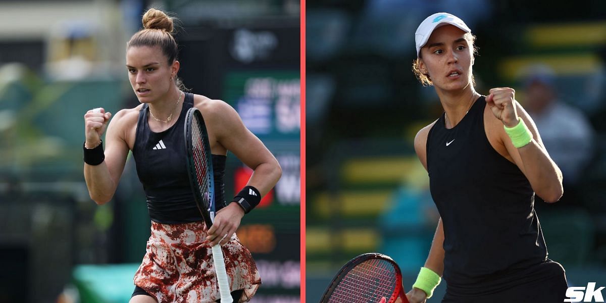 Maria Sakkari (L) &amp; Anhelina Kalinina