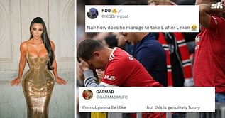 “He thought he was the main character” – Fans react to viral video of Manchester United superstar being ‘overshadowed’ by Kim Kardashian