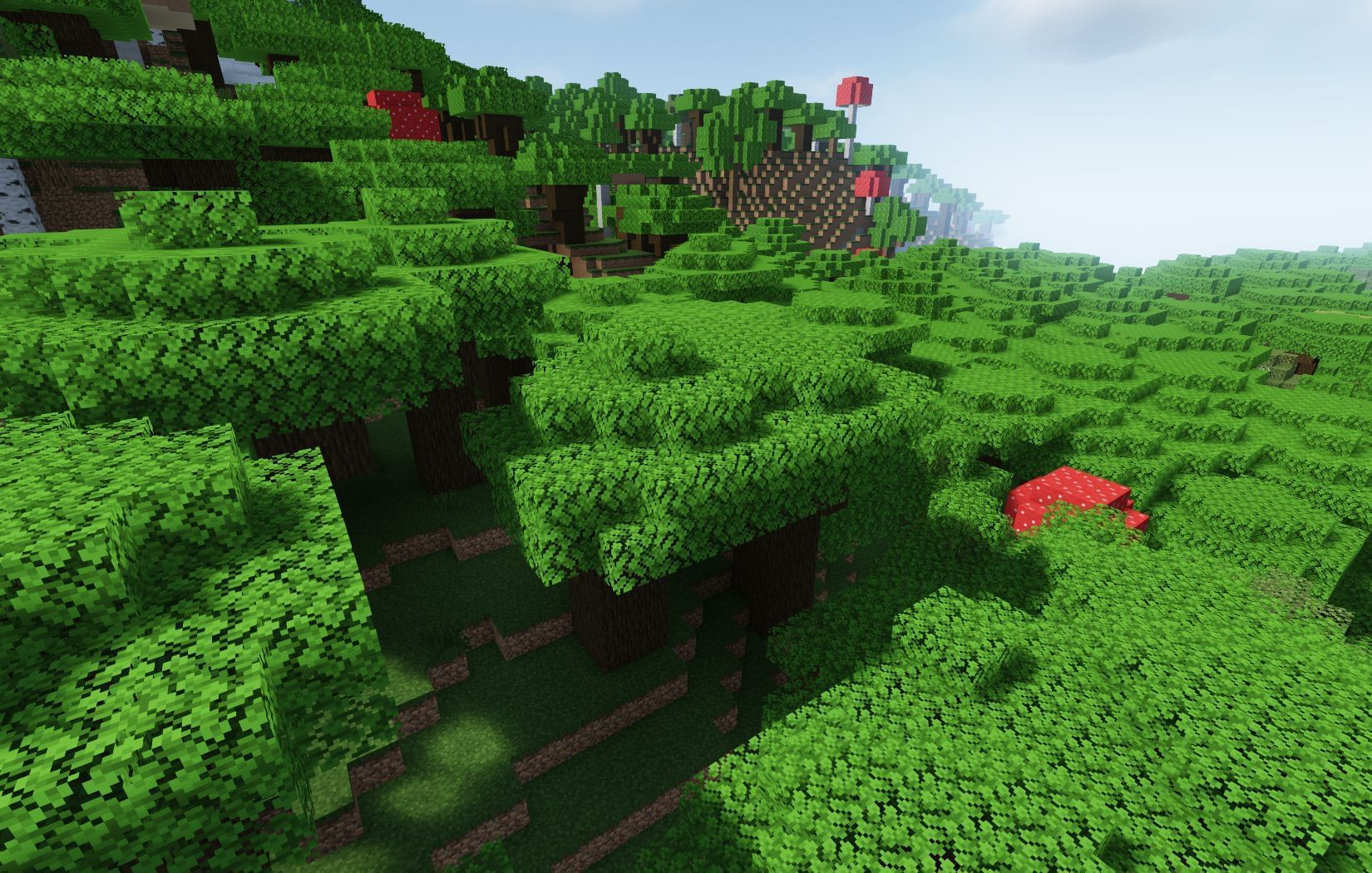 Dark oak tree forest (Image via Mojang)