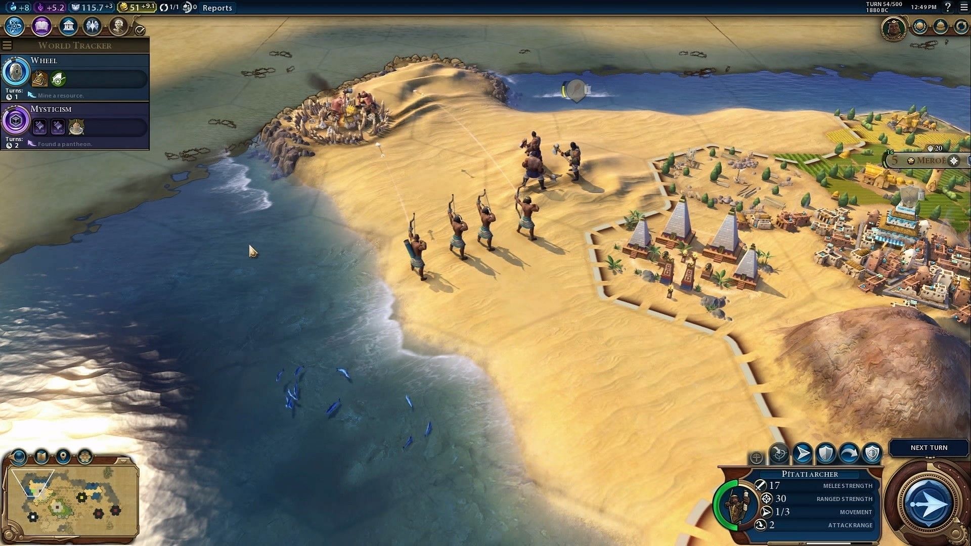 Skilled Pitati archers unleash a flurry of deadly arrows (Image via Civilization 6)