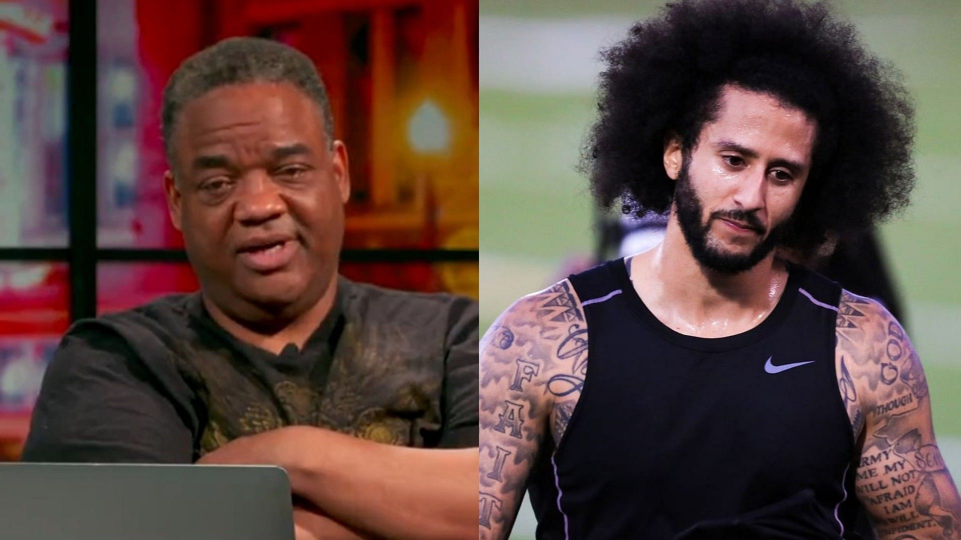 Colin Kaepernick gets poked by Jason Whitlock