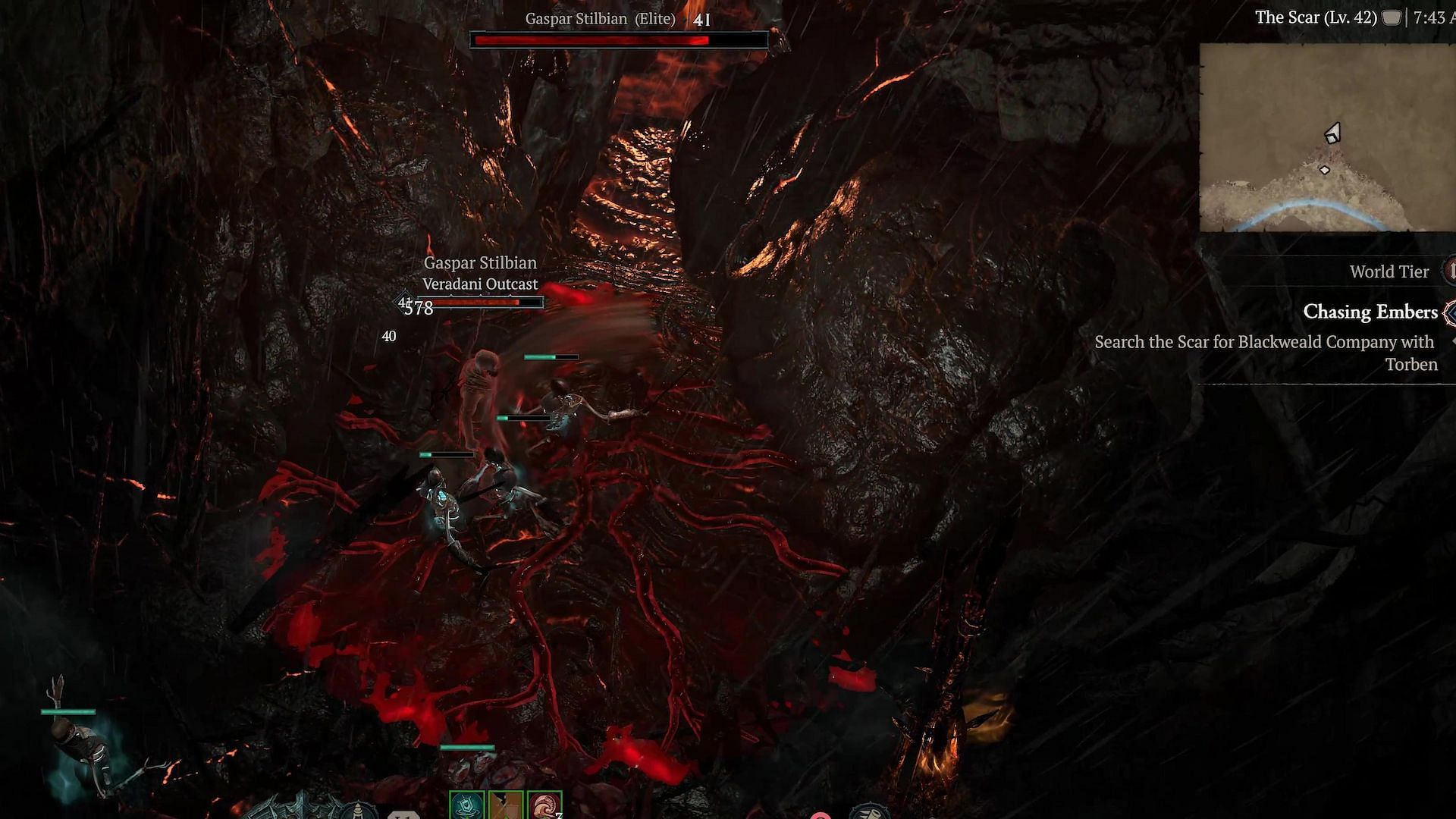 Gaspar Stilbian can be found near Whispering Pines dungeon in Diablo 4 (Image via Blizzard Entertainment)