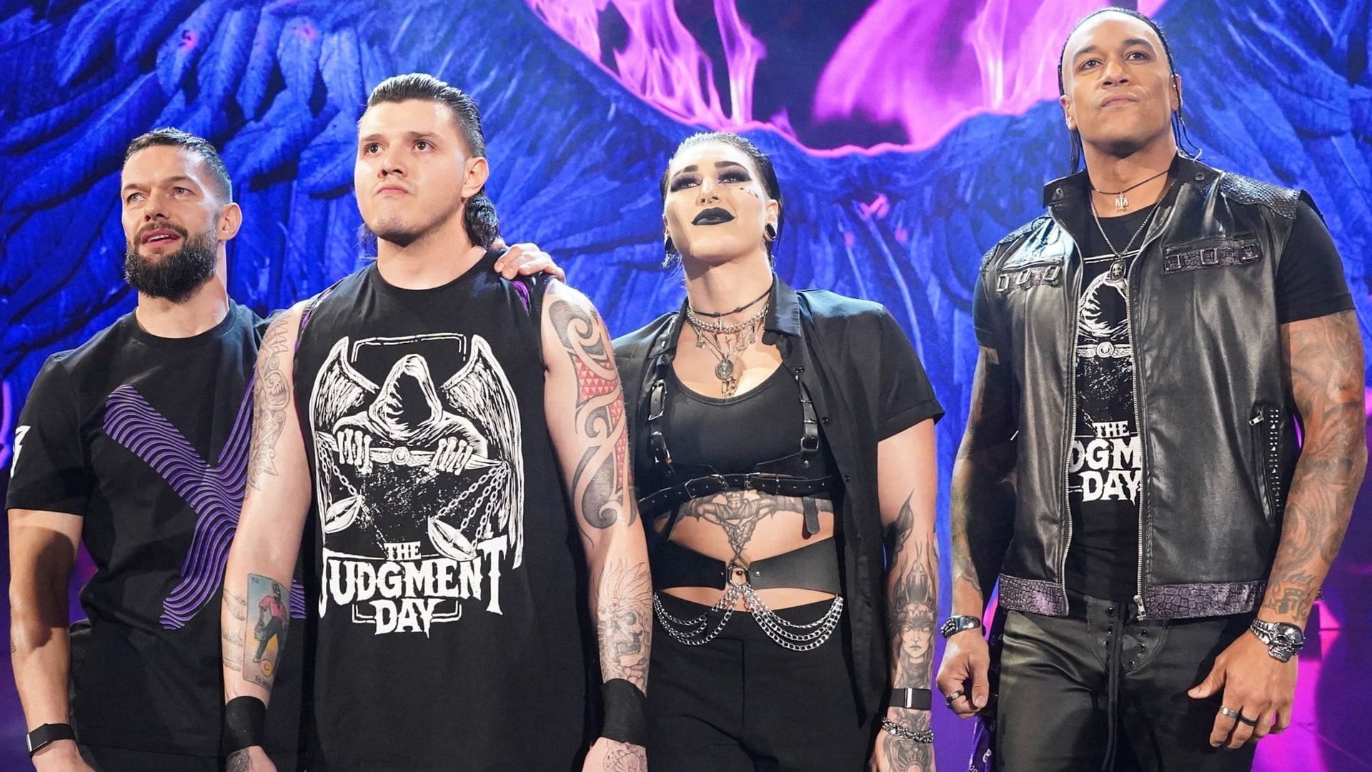 Rhea Ripley and Dominik Mysterio are part of The Judgment Day on WWE RAW