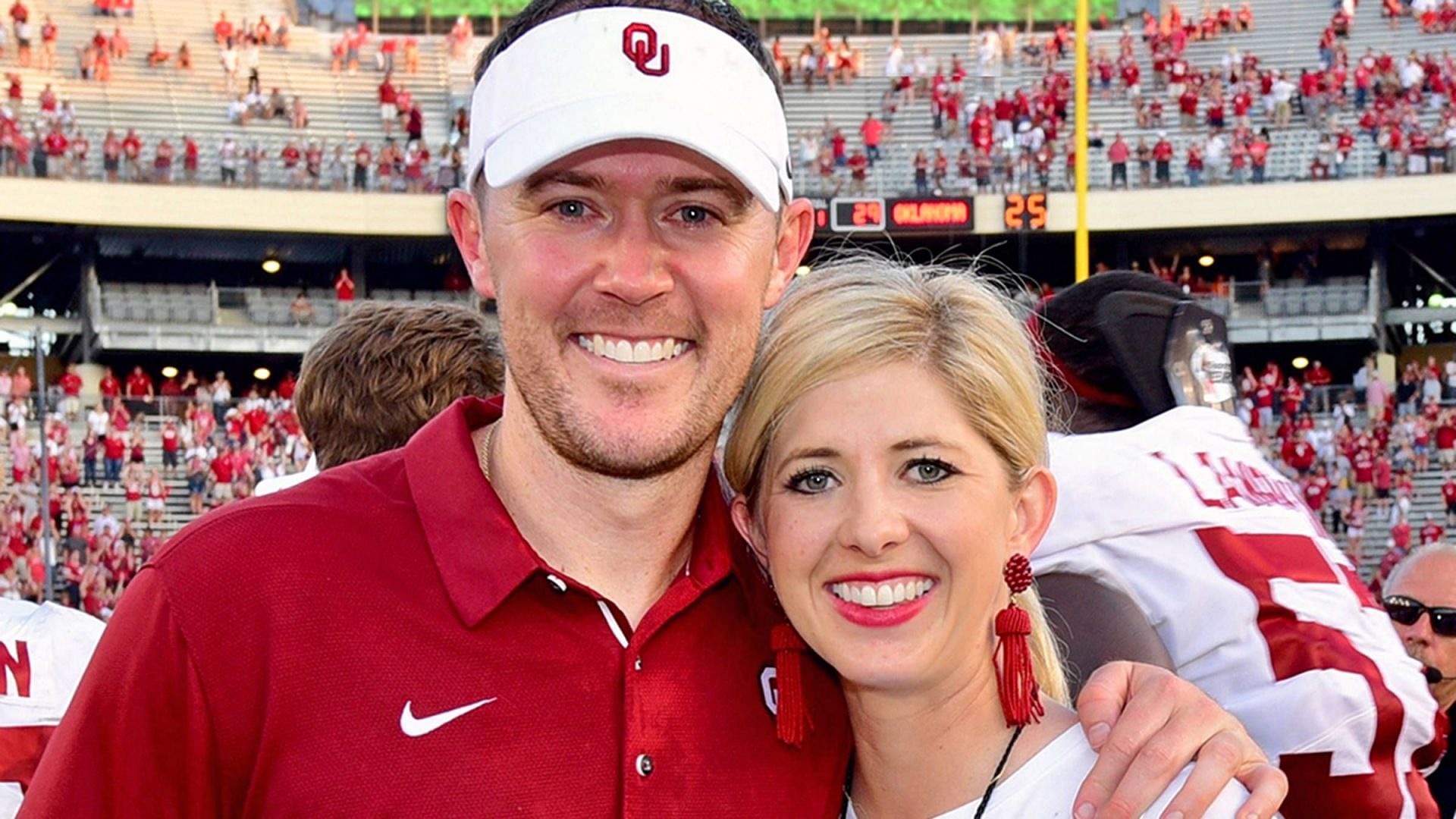 Lincoln Riley and his wife Caitlin