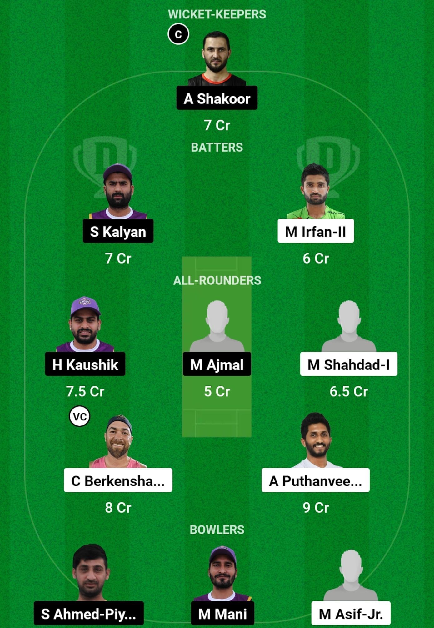 EMR vs AJM Dream11 Prediction, Match 39, Grand League Team