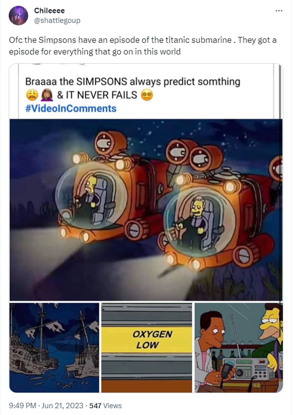 Did The Simpsons predict the Titanic submarine disappearance?