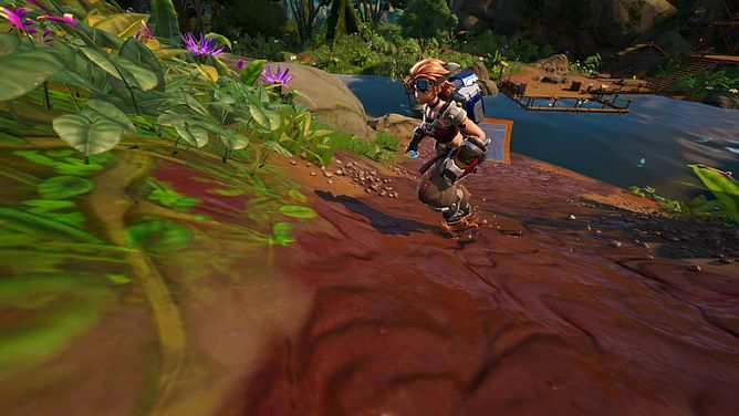 Fortnite: How to travel distance while sliding covered in mud